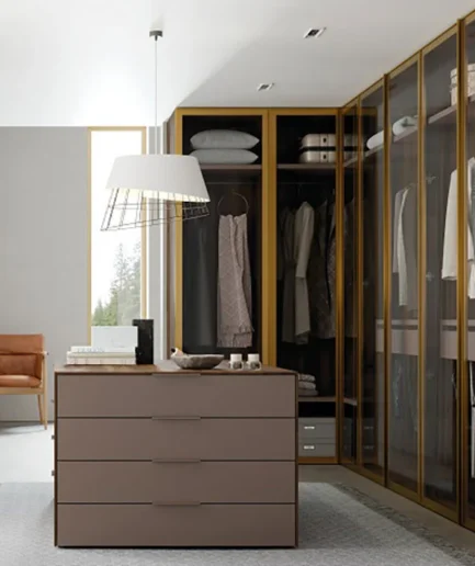 Armario batiente puertas cristal 633-60