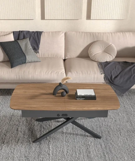 Mesa N248 de Kazzano con diseño moderno y líneas minimalistas, ideal para comedor o espacio de trabajo contemporáneo.