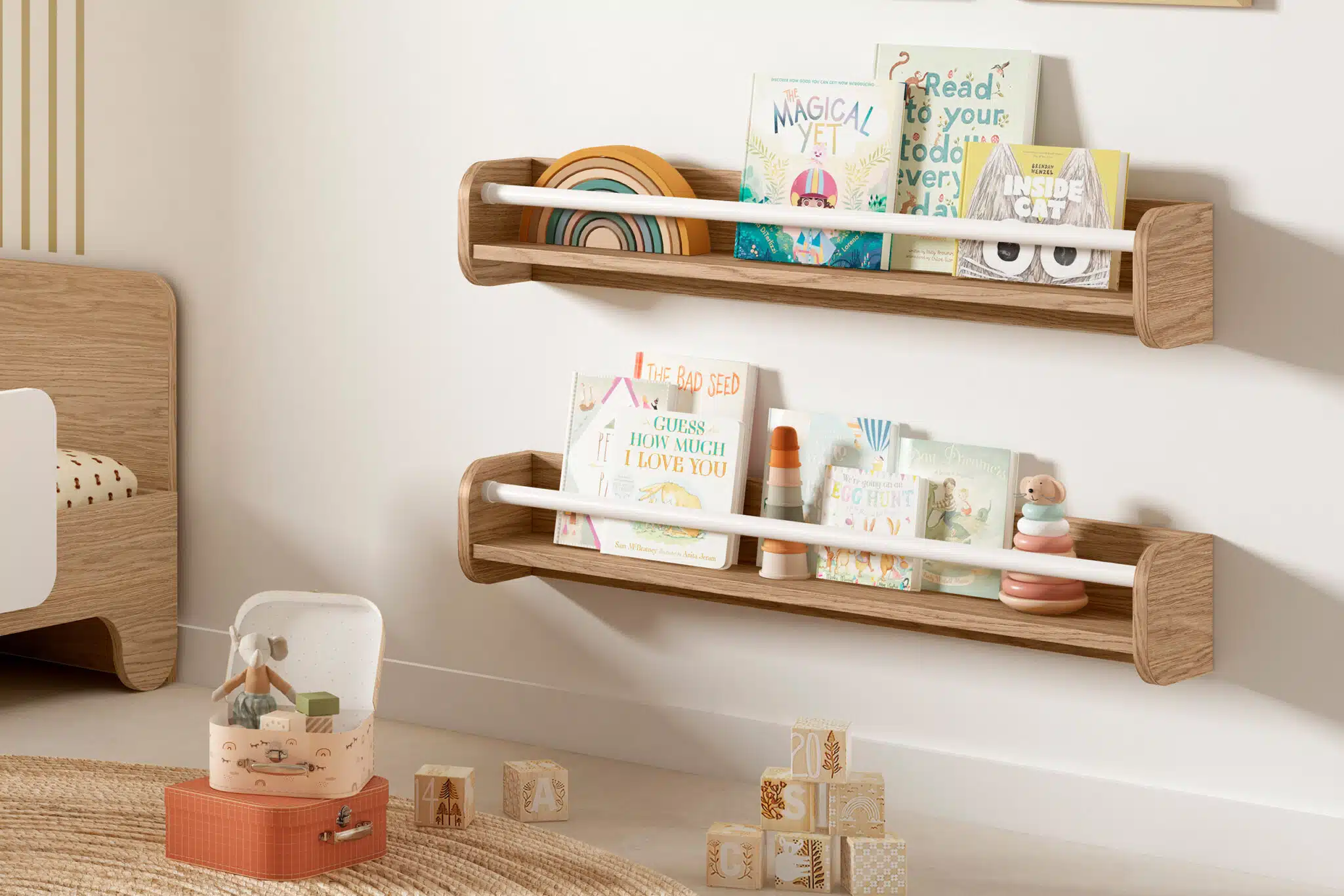 estantes-para-cuentos-2048x1366.jpg Estantería infantil para cuentos en forma de nube o rectangular, personalizable en colores, ideal para fomentar la lectura en niños