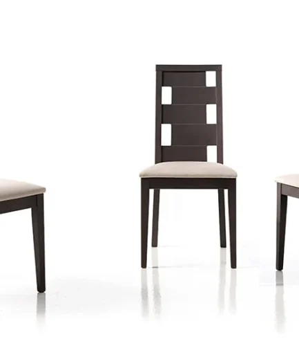 Silla contemporánea tapizada de haya Pemi | Diseño moderno y sostenible