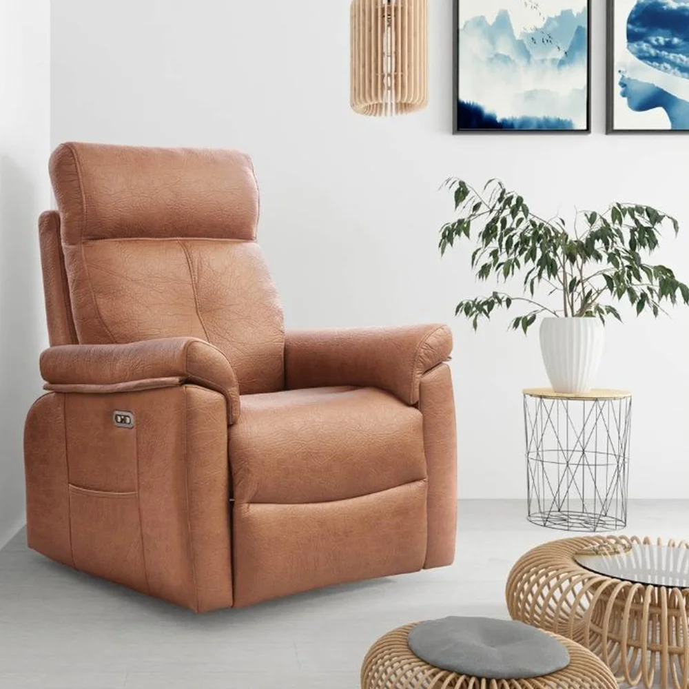 sillon-relax-soria-moher (1) Sillón relax Soria tapizado en tela desenfundable con mecanismo eléctrico o manual, asiento ergonómico, función elevadora y diseño cómodo para salón.